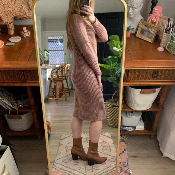 C/MEO Collective | Midi Long Sleeve Sweater Dress - Picture 11 of 12